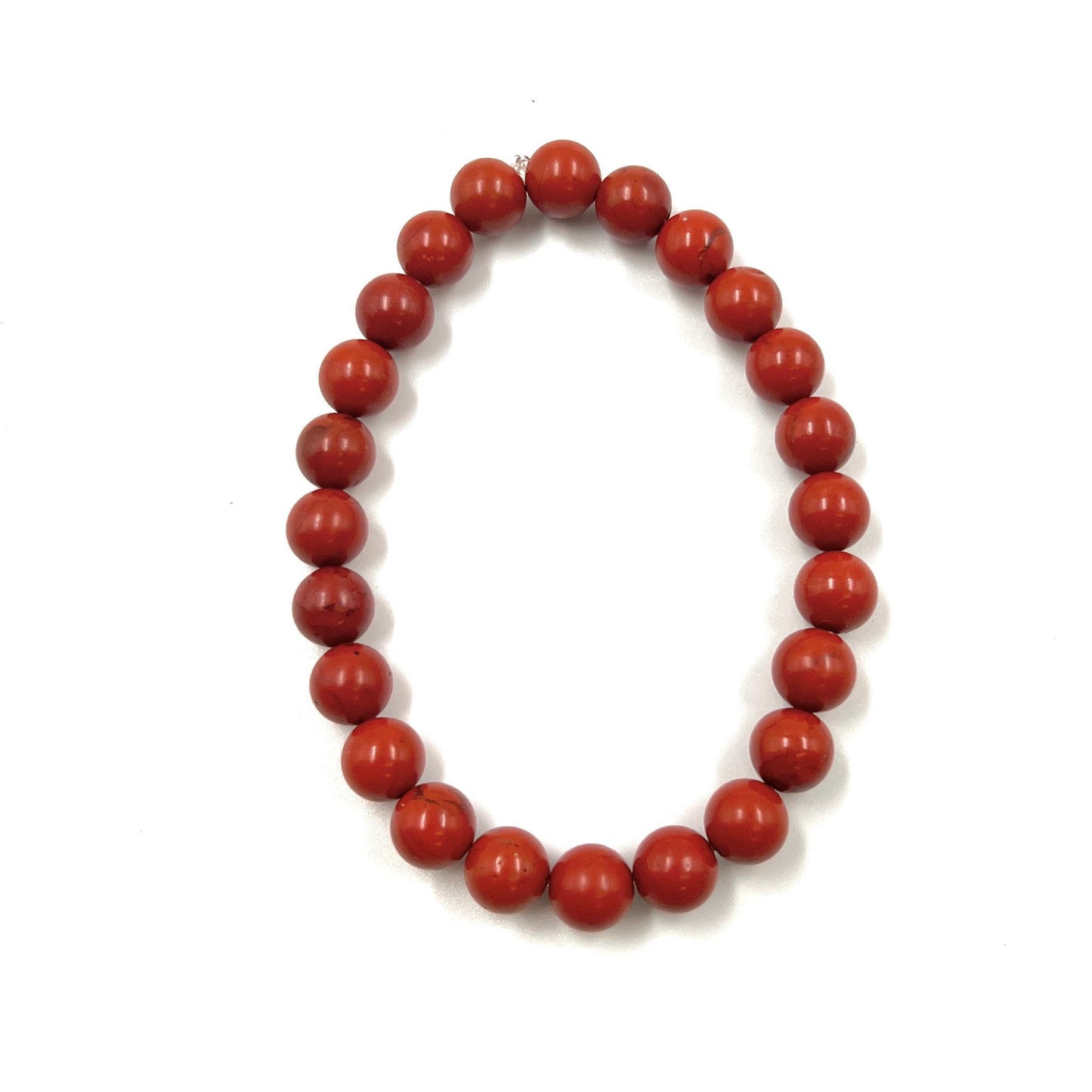Red Jasper 8mm Bead Stretch Bracelet for Grounding & Endurance