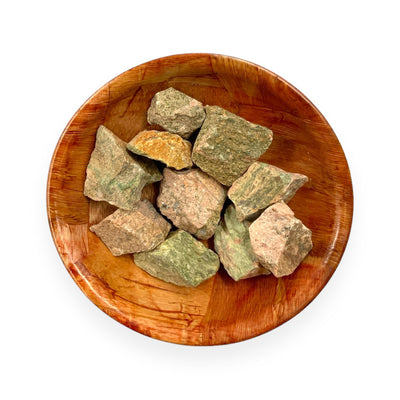 Raw Unakite Crystal for Emotional Healing and Grounding