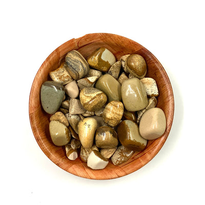 Polished Picture Jasper Crystal for Grounding and Inner Stability