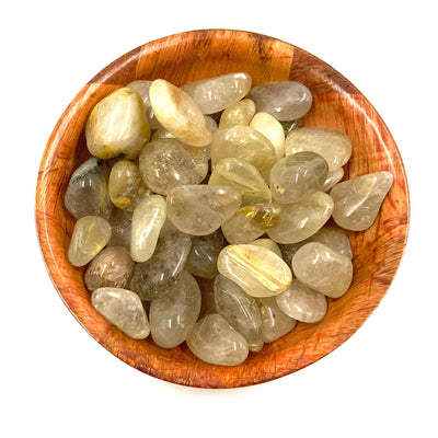 Polished Rutile Quartz Crystal for Clarity, Focus & Energy Alignment