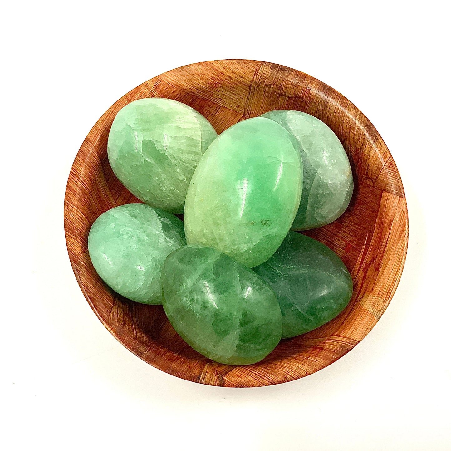 Green Fluorite Palm Stone for Focus & Healing