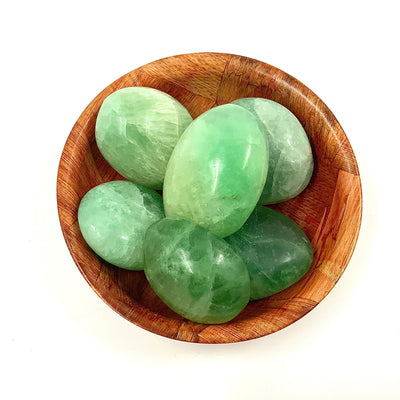 Green Fluorite Palm Stone for Focus & Healing