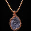 Custom Wrapped Amethyst Pendant for Stress Relief