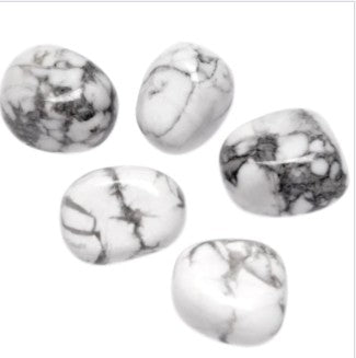 Polished Howlite Crystal for Stress Relief & Better Sleep