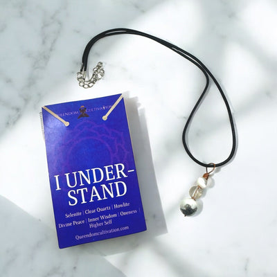 Crown Chakra Mini Pendant Necklace for Spiritual Clarity and Mindfulness