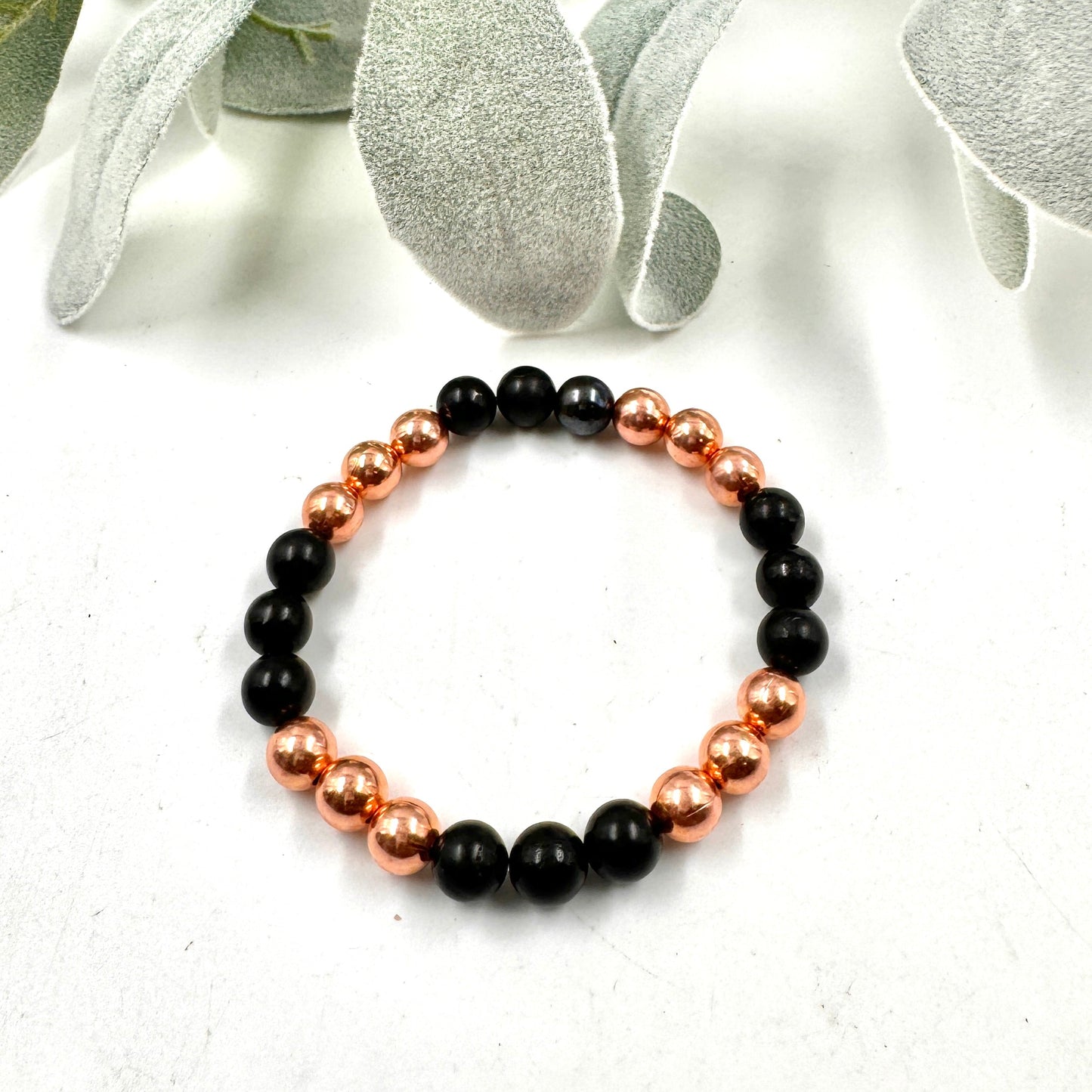 Copper & Shungite Stretch Bracelet | Grounding | Joint Health