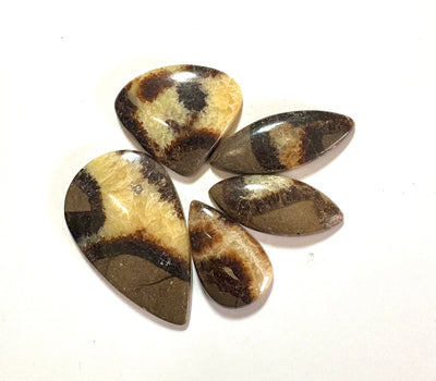 Cabochon Crystal Set (Septarian)