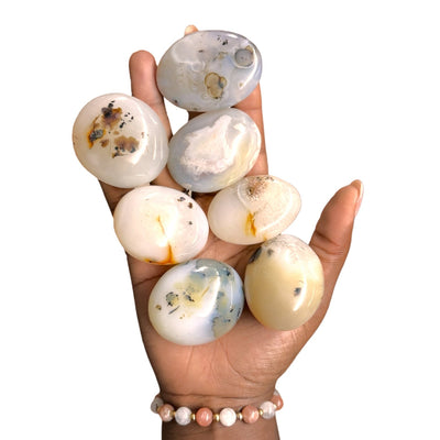 Dendritic Agate Palm Stone for Emotional Balance & Growth