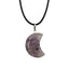 Amethyst Crescent Moon Pendant for Intuition, Calm, and Spiritual Growth