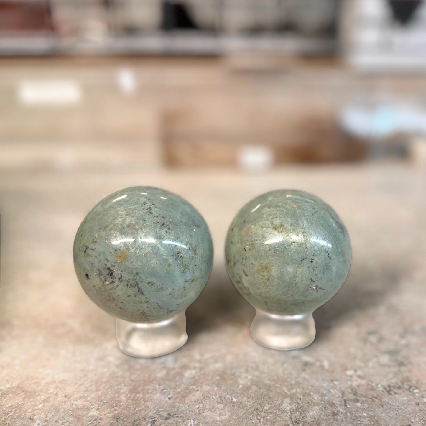 Garnierite Sphere for Emotional Balance and Energy Healing