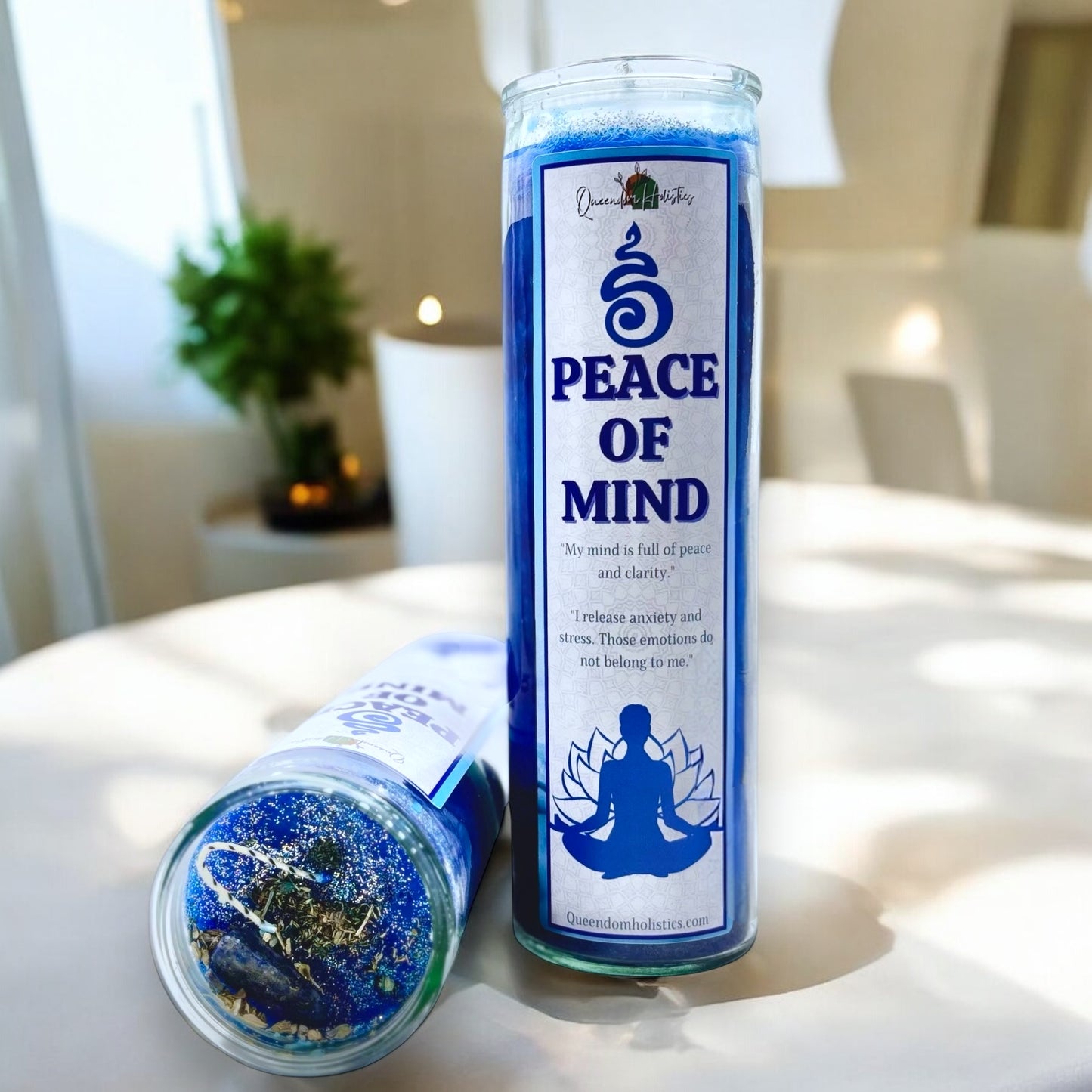 Peace of Mind Crystal Intention Candle