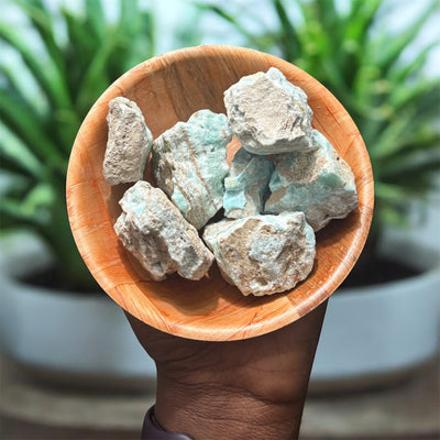 Raw Blue Aragonite Crystal for Emotional Healing & Calm Energy