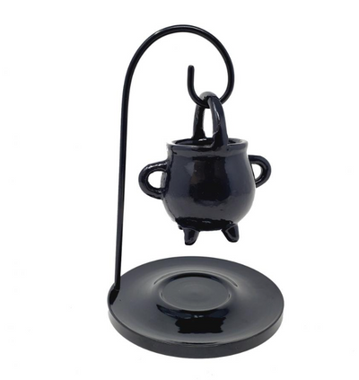 Swinging Metal Cauldron Aroma T-Lite Candle Burner