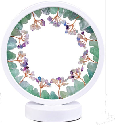 Green Aventurine Gemstone Tree LED Lamp