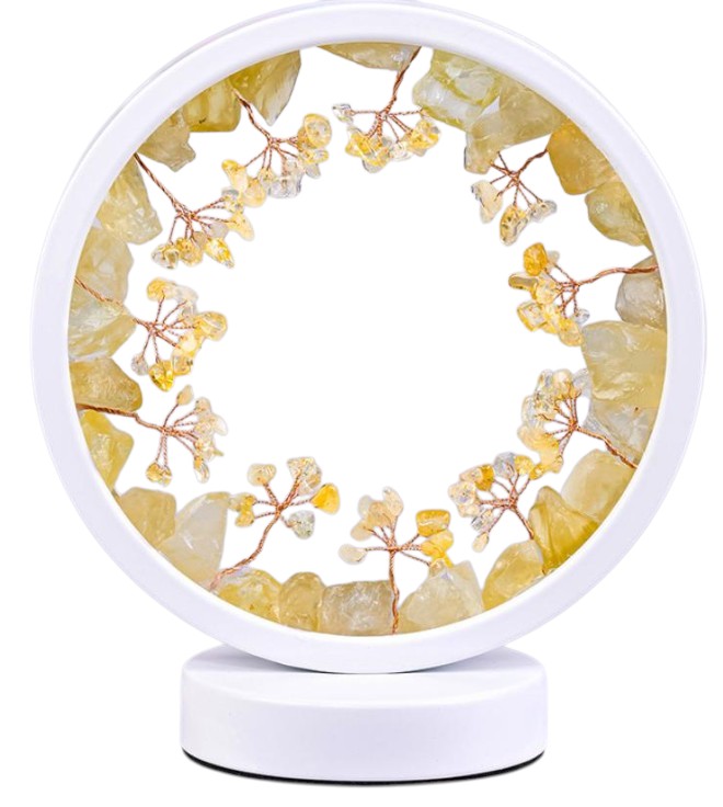 Citrine Gemstone Tree LED Lamp