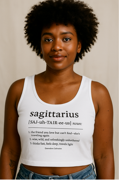 Big Mood, Free Spirit | Sagittarius Crop Top ♐️