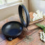 Tree of Life Metal Charcoal Burner with Wooden Handle | Incense Resin or Sage Burner