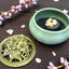 Assorted Color Ceramic Incense Burner Bowl with Floral Lid | Charcoal Incense Holder