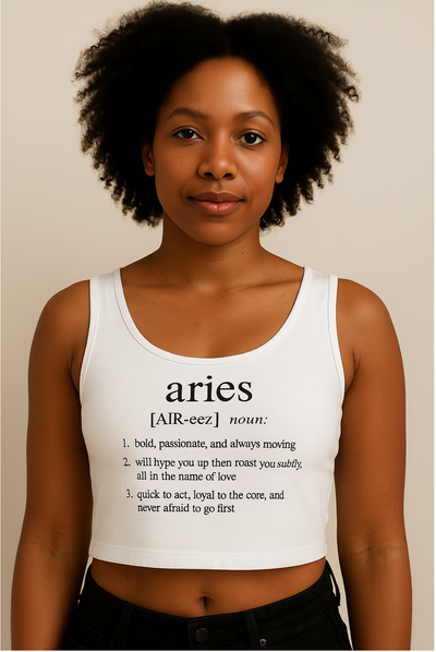 "All Heat, No Hesitation" | Aries Crop Top  ♈️