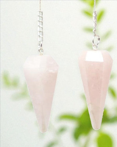 Rose Quartz Pendulum for Heart Healing and Intuition
