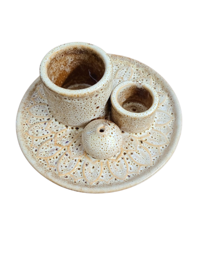 Universal Speckled Ceramic Burner 5"