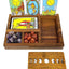 Wooden Tarot Card Holder w/ Moon Phase Lid Design