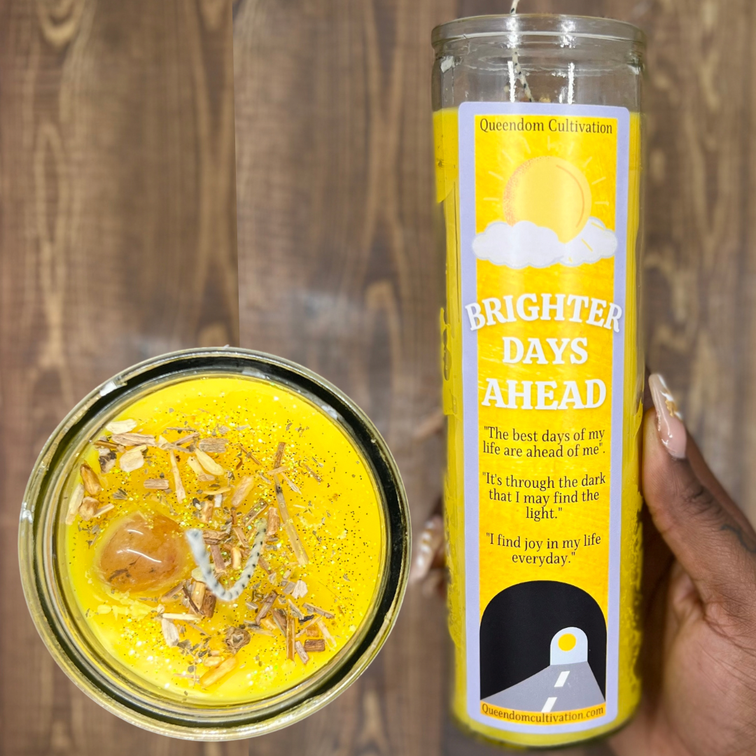 Brighter Days Ahead Crystal Intention Candle