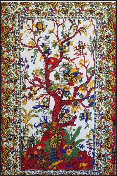 Tree of Life Tapestry for Meditation, Yoga & Sacred Spaces